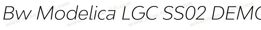 Bw Modelica LGC SS02 DEMO Light字体转换
